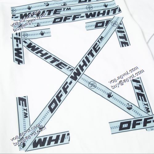 オフホワイト半袖Tシャツ 2021春夏 個性的でスタイリッシュなプリントデザインが凝った作り Off-Whiteブランドコピー
