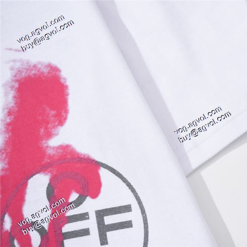 Off-WhiteTシャツ/ティーシャツ オフホワイトコピー ブランド 図案を美しく、ファッションを作る古典工芸 2021春夏半袖Tシャツ