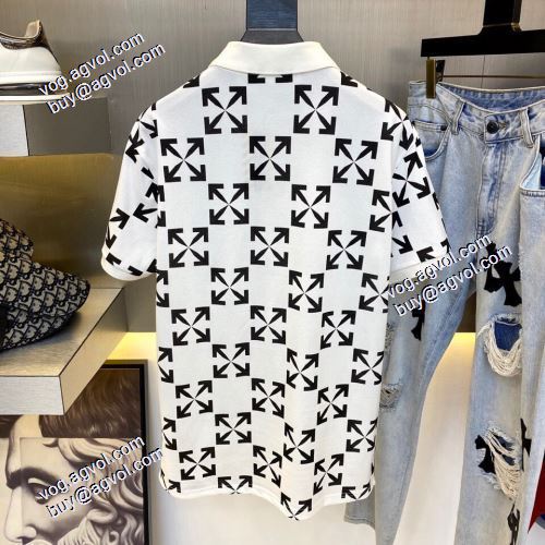 ラウンドネック 2021春夏  オフホワイト半袖Tシャツ カッコいい印象を付ける Off-Whiteブランド 偽物 通販