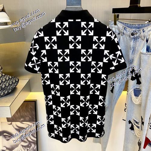 ラウンドネック 2021春夏  オフホワイト半袖Tシャツ カッコいい印象を付ける Off-Whiteブランド 偽物 通販