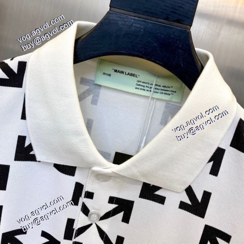 ラウンドネック 2021春夏  オフホワイト半袖Tシャツ カッコいい印象を付ける Off-Whiteブランド 偽物 通販