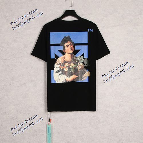 2021春夏 Off-White半袖Tシャツ アローモチーフ ショートスリーブ 2色可選 オフホワイトコピー ブランド 大人気☆NEW!!