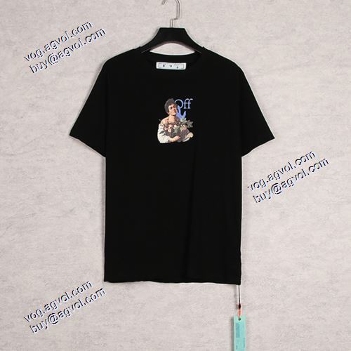 2021春夏 Off-White半袖Tシャツ アローモチーフ ショートスリーブ 2色可選 オフホワイトコピー ブランド 大人気☆NEW!!