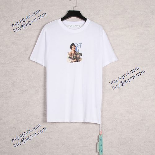2021春夏 Off-White半袖Tシャツ アローモチーフ ショートスリーブ 2色可選 オフホワイトコピー ブランド 大人気☆NEW!!