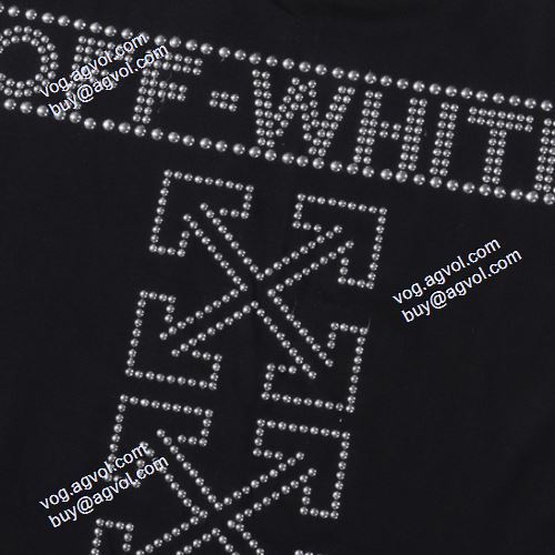 人気商品 2021春夏半袖Tシャツ オフホワイトバックにグラフィックプリント 胸元にロゴプリント クルーネック Off-White偽物ブランド
