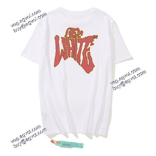 2021春夏半袖Tシャツ オフホワイトブランド コピー Off-White（オフホワイト）の、ロゴ Tシャツ ラウンドネック 2色可選