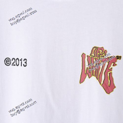 2021春夏半袖Tシャツ オフホワイトブランド コピー Off-White（オフホワイト）の、ロゴ Tシャツ ラウンドネック 2色可選