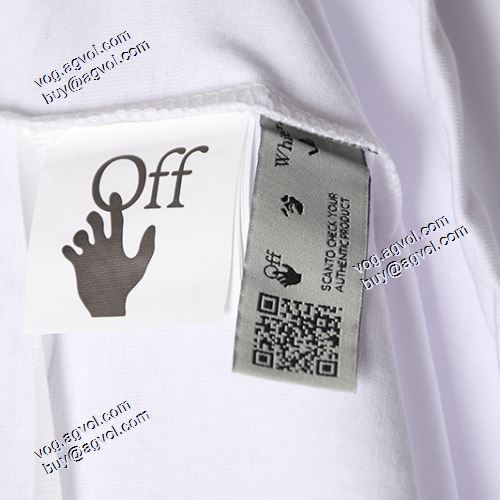 Off-Whiteスーパーコピー オフホワイト半袖Tシャツ ペイントプリント 2021春夏 胸元にロゴプリント ラウンドネック スタイリッシュな印象