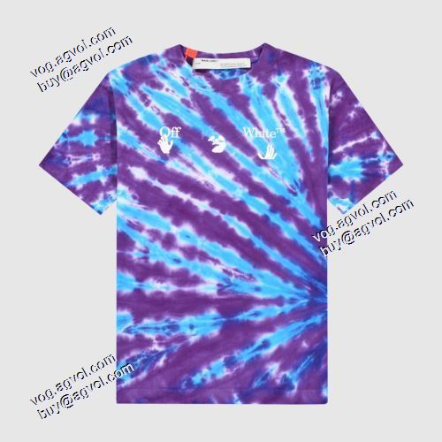 落ち着いた感覚 2021春夏 オフホワイト半袖Tシャツ生地がたれ感抜群で仕立てが細かい Off-Whiteスーパーコピー 激安