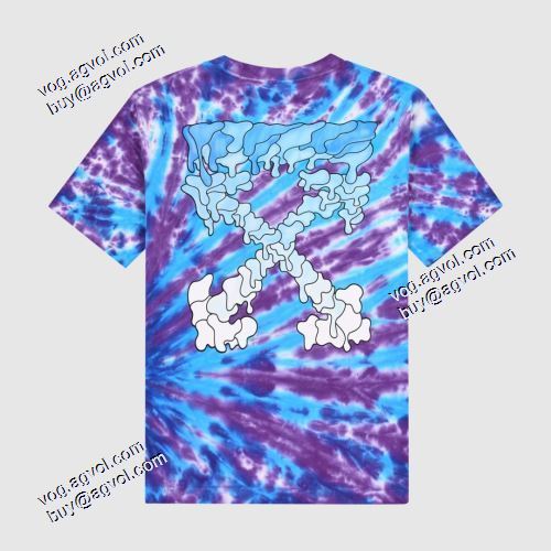 落ち着いた感覚 2021春夏 オフホワイト半袖Tシャツ生地がたれ感抜群で仕立てが細かい Off-Whiteスーパーコピー 激安