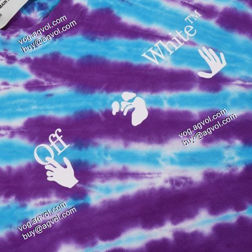 落ち着いた感覚 2021春夏 オフホワイト半袖Tシャツ生地がたれ感抜群で仕立てが細かい Off-Whiteスーパーコピー 激安