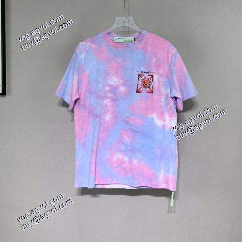 2021春夏半袖Tシャツ オフホワイトTシャツ 耐久性に優れ 服の生地はきめがはっきりしていて仕立てが細かい Off-White偽物ブランド