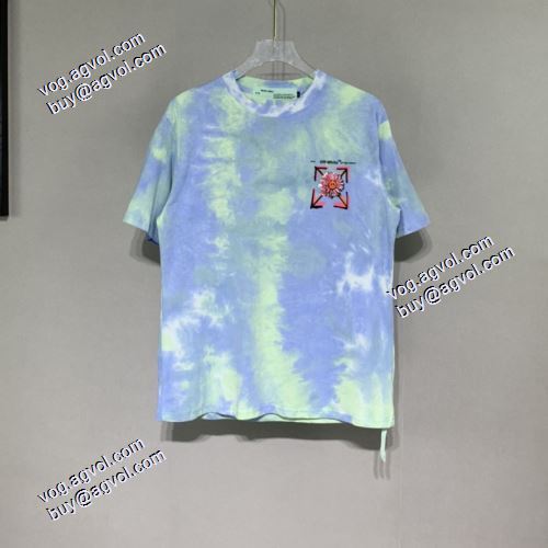2021春夏半袖Tシャツ オフホワイトTシャツ 耐久性に優れ 服の生地はきめがはっきりしていて仕立てが細かい Off-White偽物ブランド