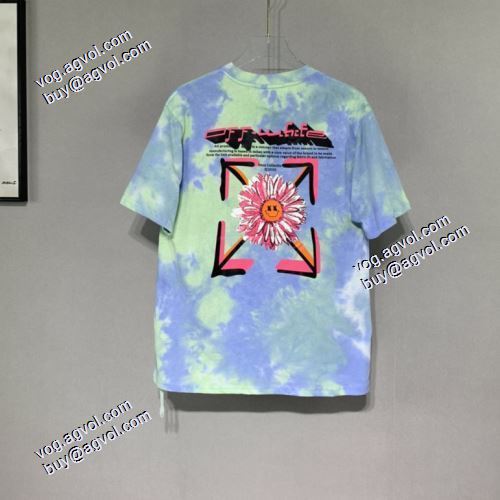 2021春夏半袖Tシャツ オフホワイトTシャツ 耐久性に優れ 服の生地はきめがはっきりしていて仕立てが細かい Off-White偽物ブランド