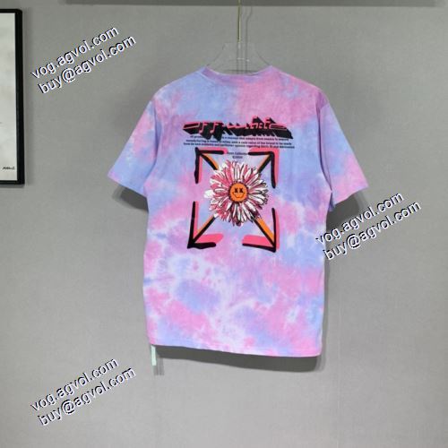 2021春夏半袖Tシャツ オフホワイトTシャツ 耐久性に優れ 服の生地はきめがはっきりしていて仕立てが細かい Off-White偽物ブランド