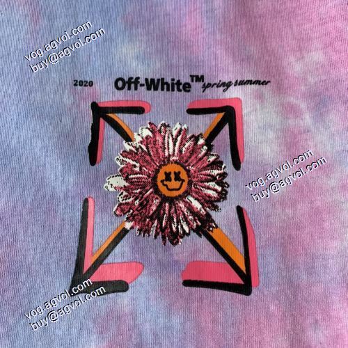 2021春夏半袖Tシャツ オフホワイトTシャツ 耐久性に優れ 服の生地はきめがはっきりしていて仕立てが細かい Off-White偽物ブランド