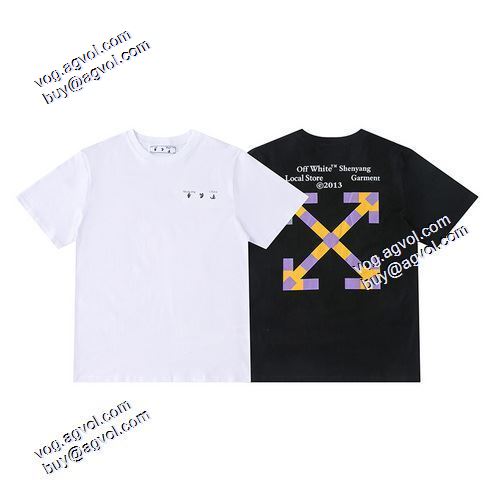 2021春夏 文様を作る古典工芸 Off-Whiteスーパーコピー オフホワイト半袖Tシャツ ★安心★追跡付 個性的でおしゃれなプリントデザイン
