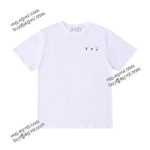 2021春夏 文様を作る古典工芸 Off-Whiteスーパーコピー オフホワイト半袖Tシャツ ★安心★追跡付 個性的でおしゃれなプリントデザイン