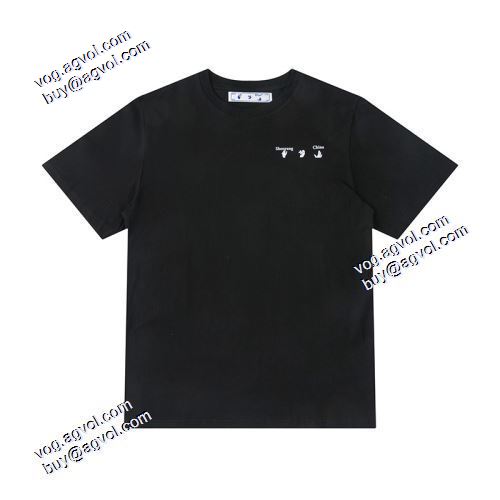 2021春夏 文様を作る古典工芸 Off-Whiteスーパーコピー オフホワイト半袖Tシャツ ★安心★追跡付 個性的でおしゃれなプリントデザイン