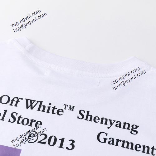 2021春夏 文様を作る古典工芸 Off-Whiteスーパーコピー オフホワイト半袖Tシャツ ★安心★追跡付 個性的でおしゃれなプリントデザイン