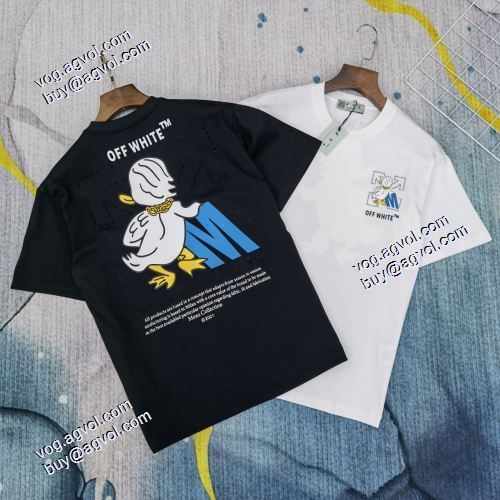 SALE!今季 2021春夏 Off-White半袖Tシャツ シンプルで気前のいい丸首生地が快適で柔らかい オフホワイトスーパーコピー