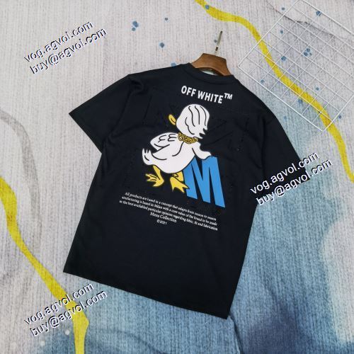 SALE!今季 2021春夏 Off-White半袖Tシャツ シンプルで気前のいい丸首生地が快適で柔らかい オフホワイトスーパーコピー