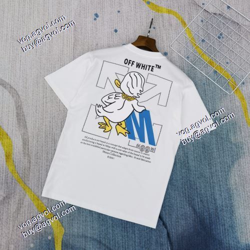 SALE!今季 2021春夏 Off-White半袖Tシャツ シンプルで気前のいい丸首生地が快適で柔らかい オフホワイトスーパーコピー
