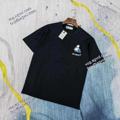 SALE!今季 2021春夏 Off-White半袖Tシャツ シンプルで気前のいい丸首生地が快適で柔らかい オフホワイトスーパーコピー