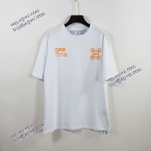 2021春夏半袖Tシャツ 丸襟デザインはシンプルでよく似合う Off-White ★安心★追跡付 オフホワイトコピー ブランド