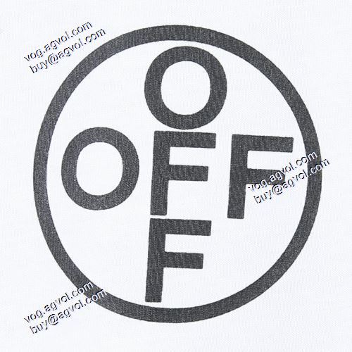 大人のおしゃれに 2021春夏半袖Tシャツ 胸に個性的なモノグラムプリント Off-White オフホワイトスーパーコピー 激安