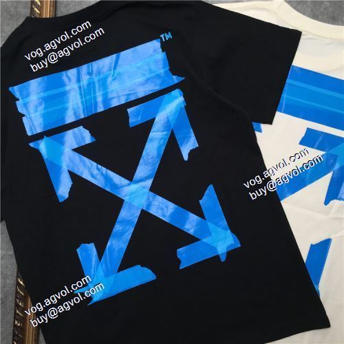 2021春夏 Off-Whiteコピーブランド オフホワイト半袖Tシャツ 52色可選 定番の丸襟デザインはシンプル 人気が爆発