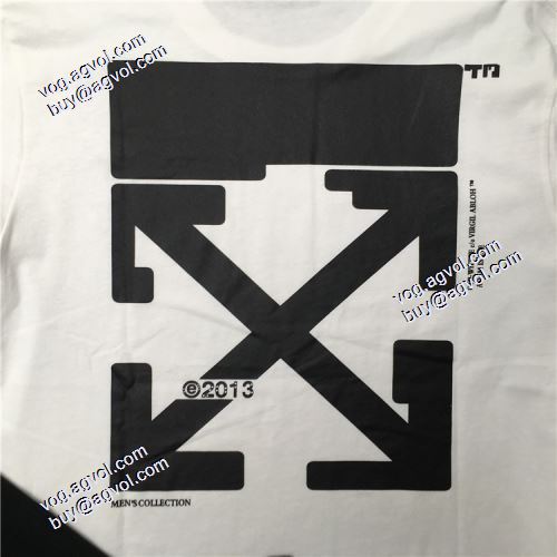 欧米韓流/雑誌 2021春夏 Off-White半袖Tシャツ コンサバな丸襟の二重ラインはエッジが違う感じ オフホワイト偽物ブランド