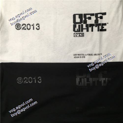 欧米韓流/雑誌 2021春夏 Off-White半袖Tシャツ コンサバな丸襟の二重ラインはエッジが違う感じ オフホワイト偽物ブランド