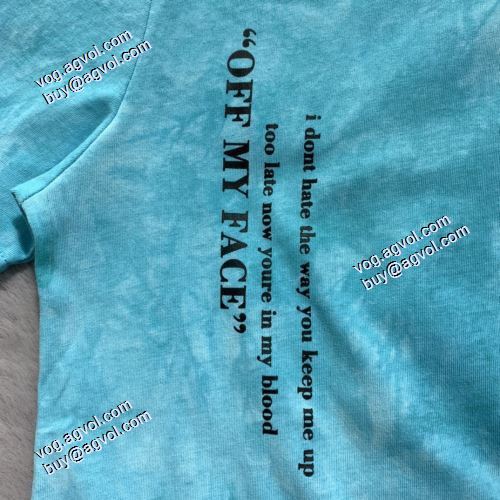 2021春夏 Off-Whiteブランドスーパーコピー 超人気美品◆ オフホワイト半袖Tシャツ 背中の模様が前と呼応している