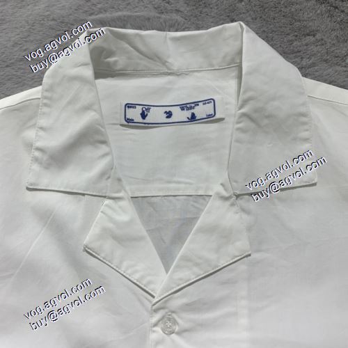 高級感演出 2021春夏半袖シャツ はっきりして明るいプリントはここで細部の細工を際立たせる Off-White オフホワイトブランドコピー