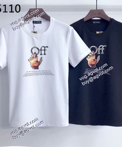 上質 大人気！2021春夏半袖Tシャツ 采用精致的包边工艺 Off-Whiteスーパーコピー オフホワイト