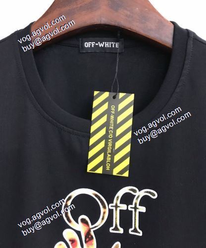 上質 大人気！2021春夏半袖Tシャツ 采用精致的包边工艺 Off-Whiteスーパーコピー オフホワイト