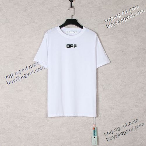 2色可選 快適な着心地 オフホワイトコピー ブランド 2021春夏 Off-White オフホワイト 半袖Tシャツ 高品質 人気 通気性に優れた