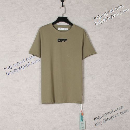 2色可選 快適な着心地 オフホワイトコピー ブランド 2021春夏 Off-White オフホワイト 半袖Tシャツ 高品質 人気 通気性に優れた
