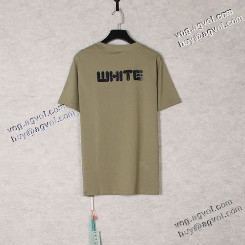2色可選 快適な着心地 オフホワイトコピー ブランド 2021春夏 Off-White オフホワイト 半袖Tシャツ 高品質 人気 通気性に優れた