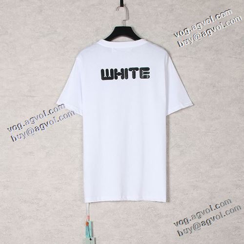 2色可選 快適な着心地 オフホワイトコピー ブランド 2021春夏 Off-White オフホワイト 半袖Tシャツ 高品質 人気 通気性に優れた
