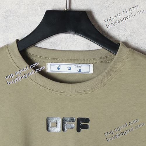 2色可選 快適な着心地 オフホワイトコピー ブランド 2021春夏 Off-White オフホワイト 半袖Tシャツ 高品質 人気 通気性に優れた