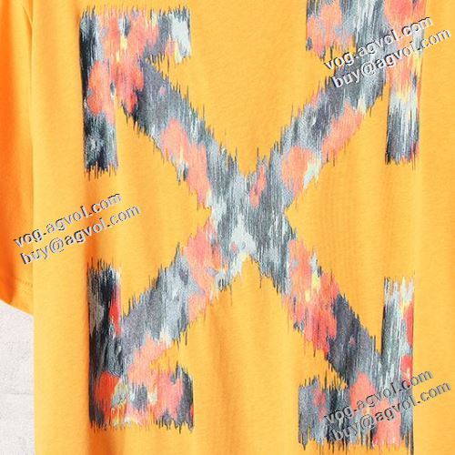 自分らしいスタイリング 高級感ある 2021春夏 オフホワイトブランド 偽物 通販 Off-White オフホワイト 半袖Tシャツ 2色可選 ラウンドネック