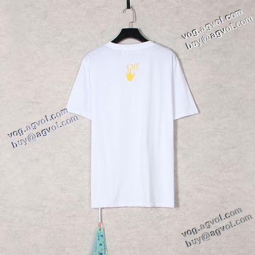 2色可選 2021春夏 Off-White オフホワイト 半袖Tシャツ オフホワイトブランド 偽物 通販 チノパン 狙える優秀アイテム 通気性に優れた レジャー