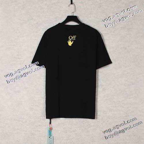 2色可選 2021春夏 Off-White オフホワイト 半袖Tシャツ オフホワイトブランド 偽物 通販 チノパン 狙える優秀アイテム 通気性に優れた レジャー