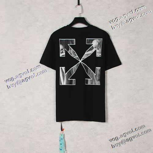 プリント 2021春夏 Off-White オフホワイト 半袖Tシャツ オフホワイトスーパーコピー 大絶賛の履き心地! カッコいい印象を付ける