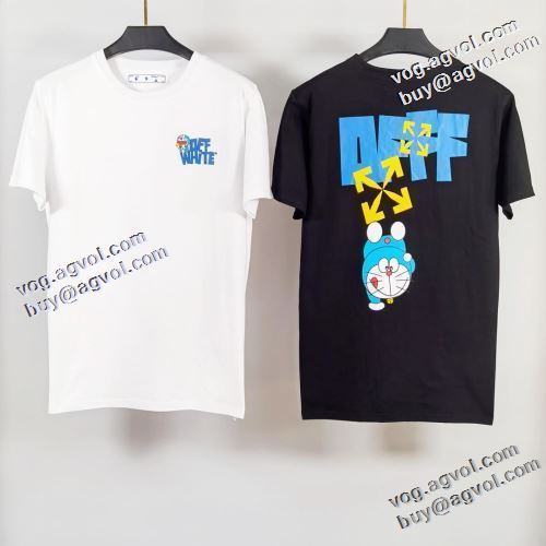 2021春夏 Off-White オフホワイト 半袖Tシャツ オフホワイトコピー 選べる極上 ラックスした雰囲気 優しいフィット感 2色可選