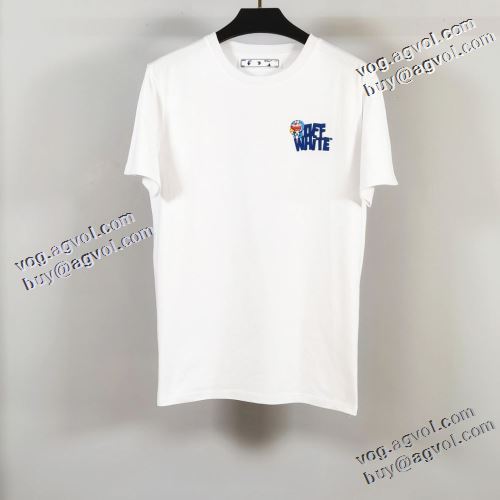 2021春夏 Off-White オフホワイト 半袖Tシャツ オフホワイトコピー 選べる極上 ラックスした雰囲気 優しいフィット感 2色可選