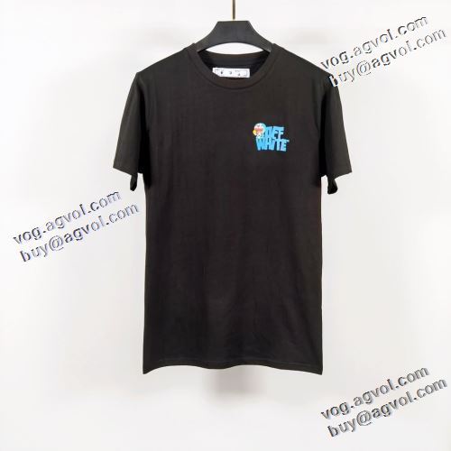 2021春夏 Off-White オフホワイト 半袖Tシャツ オフホワイトコピー 選べる極上 ラックスした雰囲気 優しいフィット感 2色可選
