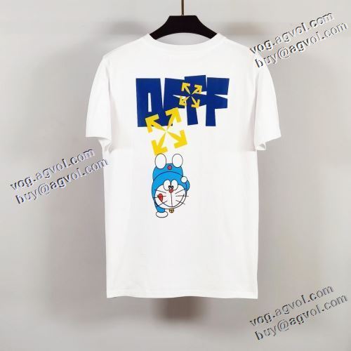 2021春夏 Off-White オフホワイト 半袖Tシャツ オフホワイトコピー 選べる極上 ラックスした雰囲気 優しいフィット感 2色可選
